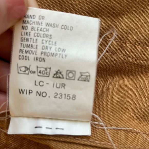 Vintage Woolrich Jacket Mens Large Saddle Canvas Chore Jacket Shacket 90s 4274 - Picture 4 of 13